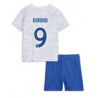 Frankreich Olivier Giroud #9 Auswärts Trikotsatz Kinder WM 2022 Kurzarm (+ Kurze Hosen)